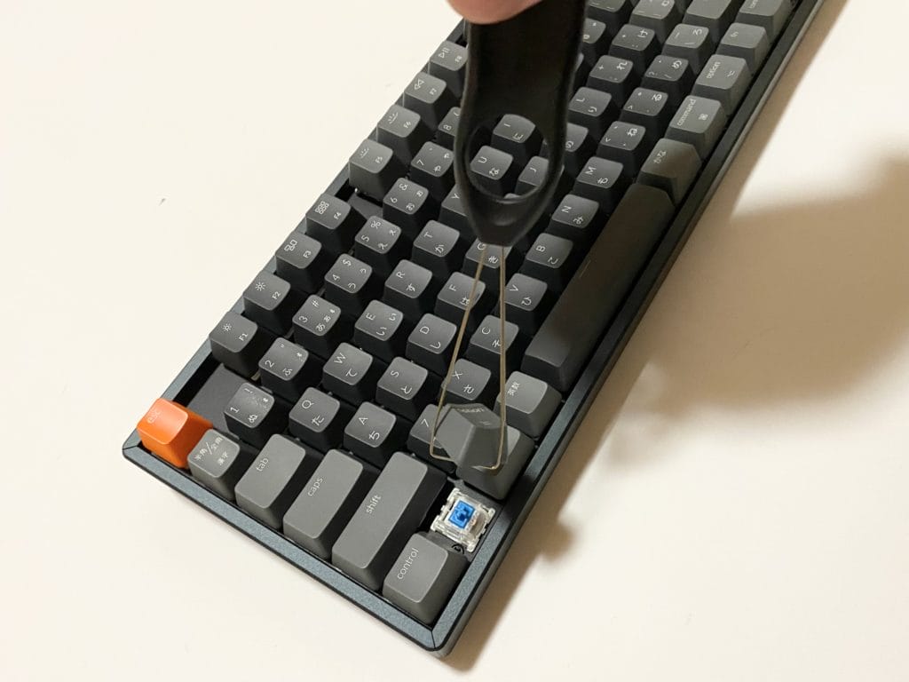 Keychron K8 キープラー 使用例
