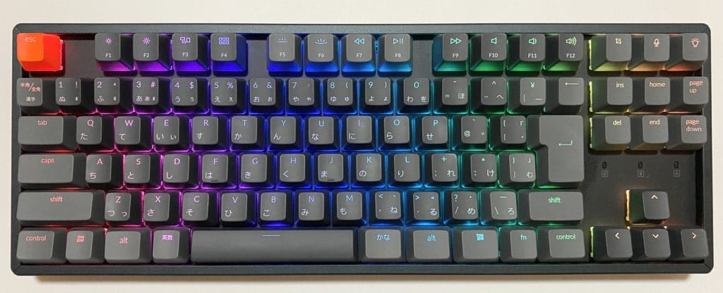 Keychron K8 光り方1